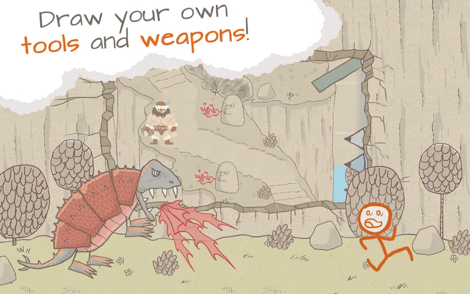 Draw a Stickman: EPIC Free (Нарисуй палочного человечка) МОД/Взлом [Деньги, Монеты и Меню MOD] Screenshot 4