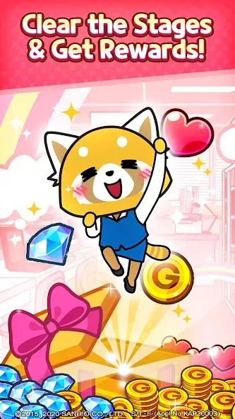 Aggretsuko : Match 3 Puzzle (Аггретсуко) МОД/Взлом [Бесконечные деньги, Монеты и Мега MOD] Screenshot 5