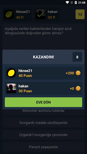 Biyoloji Quiz - PvP Online (Биология Квиз) МОД/Взлом [Много монет, Открытые уровни и Мега MOD] Screenshot 3