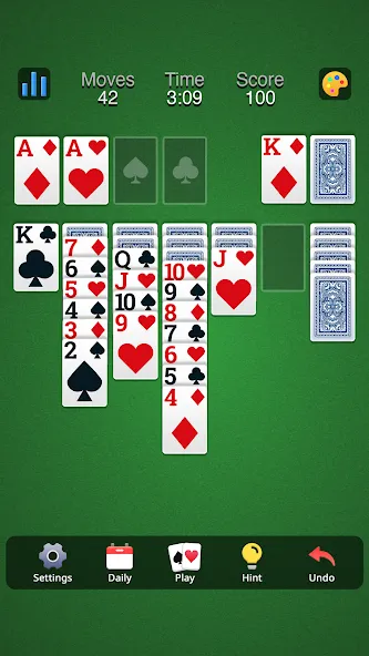 Classic Solitaire - Klondike (Солитер Клондайк Классик) МОД/Взлом [Бесконечные деньги, Монеты и Мега MOD] Screenshot 5