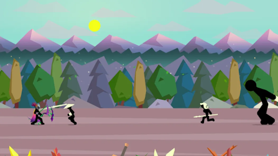 Stick Fight: Shadow Archer (Стк Файт) МОД/Взлом [Меню, Бесконечные монеты и Открытые уровни] Screenshot 4