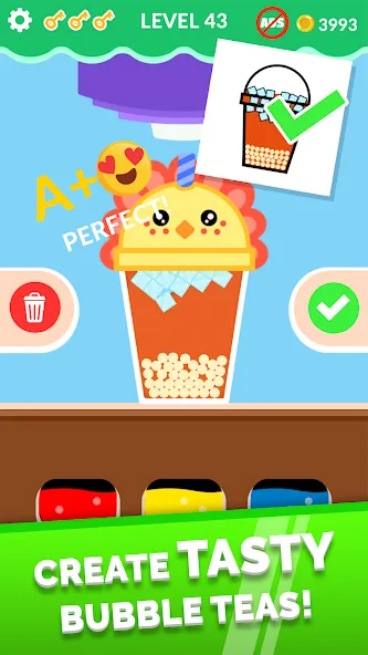 Bubble Tea! МОД/Взлом [Деньги, Монеты и Меню MOD] Screenshot 1