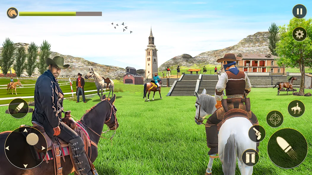 Horse Riding Rivals Horse Race (ХорсРайдинг Ривалс Лошадиные скачки) МОД/Взлом [Меню, Бесконечные монеты и Открытые уровни] Screenshot 1