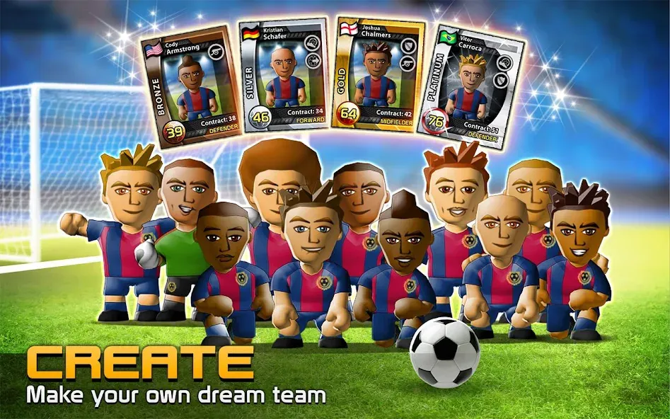 BIG WIN Soccer: World Football (БИГ ВИН Соккер) МОД/Взлом [Бесконечные деньги, Монеты и Мега MOD] Screenshot 2