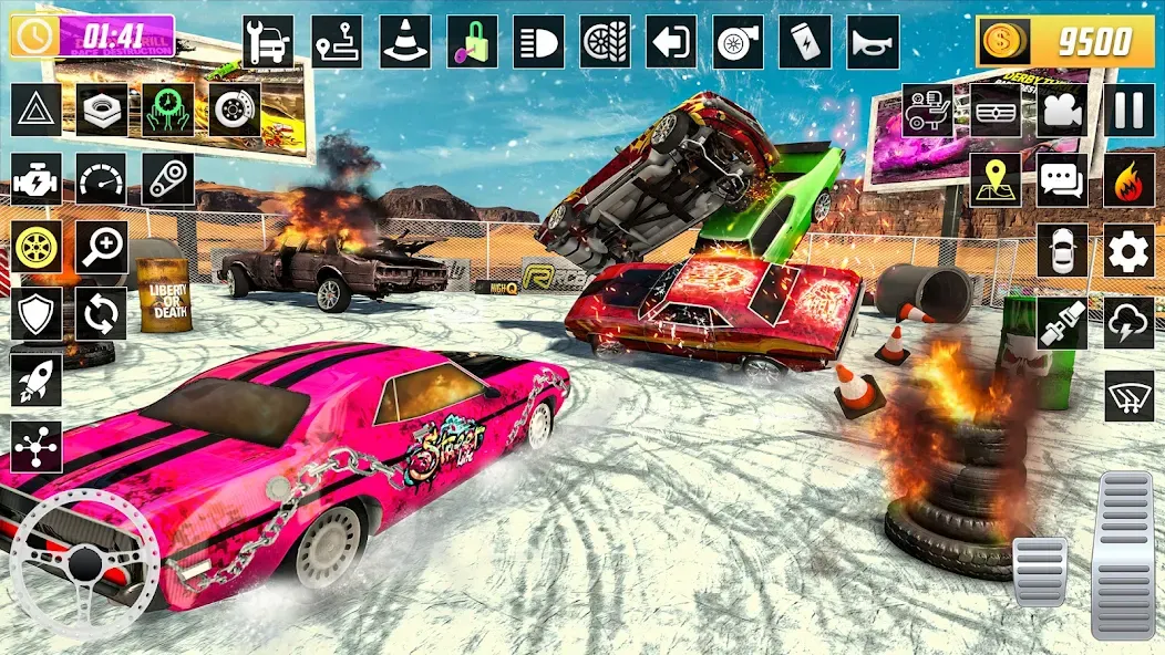 X Demolition Derby : Car Games МОД/Взлом [Бесконечные деньги, Монеты и Мега MOD] Screenshot 4