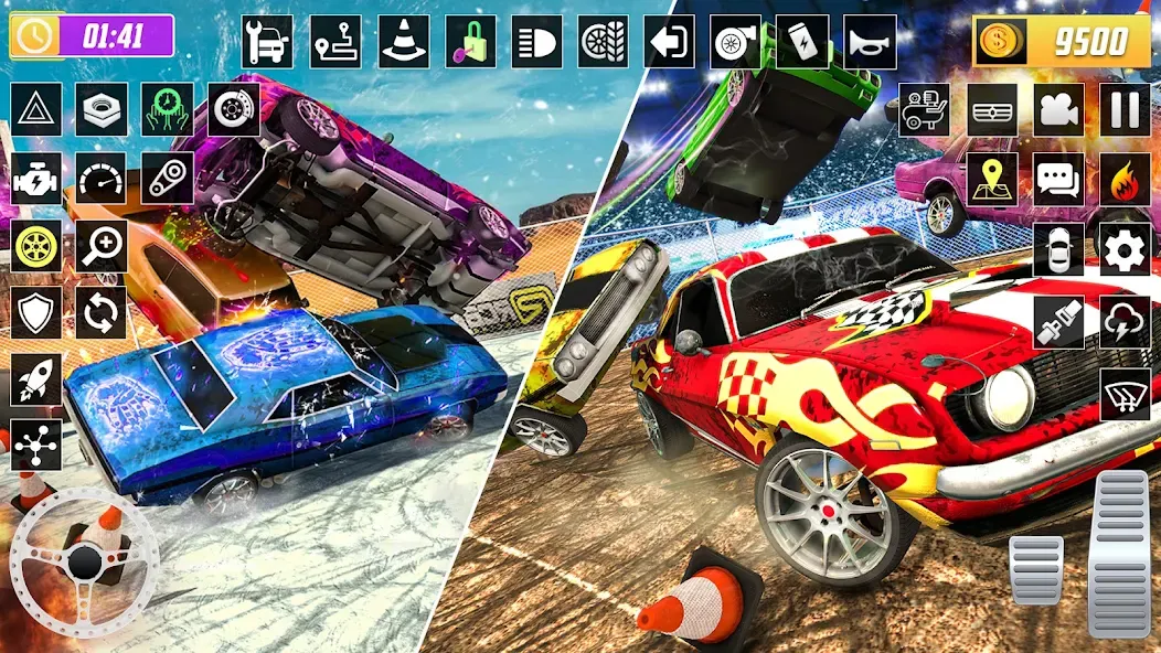 X Demolition Derby : Car Games МОД/Взлом [Бесконечные деньги, Монеты и Мега MOD] Screenshot 5
