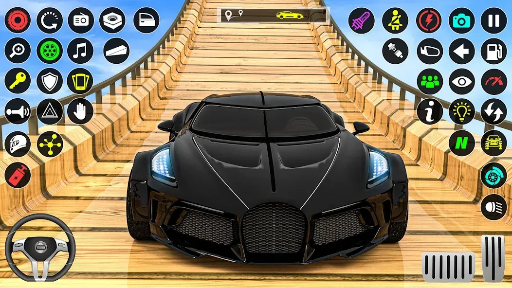 GT Car Stunt Race: Mega Ramps (Джи Ти Кар Стант Рейс) МОД/Взлом [Много монет, Открытые уровни и Мега MOD] Screenshot 3