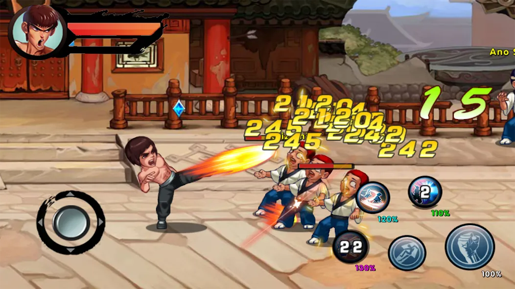 Kung Fu Attack: Final Fight (Кунгфу Атака) МОД/Взлом [Бесконечные деньги, Монеты и Мега MOD] Screenshot 1