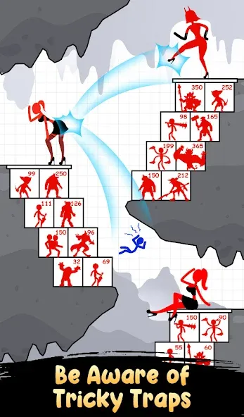 Stick Hero: Tower Defense (тик Хиро) МОД/Взлом [Меню, Бесконечные монеты и Открытые уровни] Screenshot 4