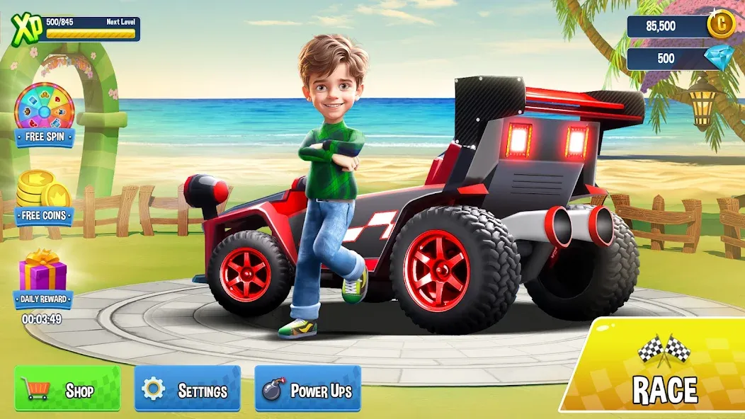 Mini Car Racing Game Legends МОД/Взлом [Много денег, Монет и Все открыто] Screenshot 4