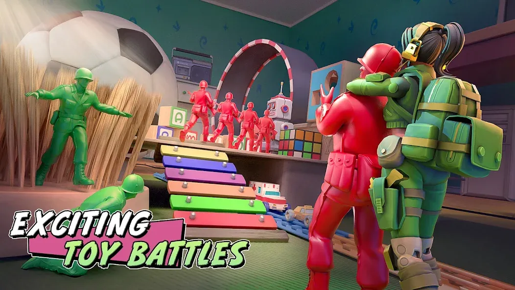 TOY WARS (Арми Мен Страйк) МОД/Взлом [Много монет, Открытые уровни и Мега MOD] Screenshot 1