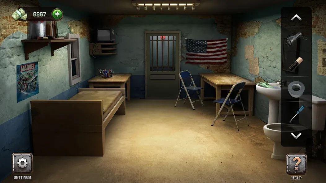 100 Doors - Escape from Prison (сто) МОД/Взлом [Все открыто, Дополнительные деньги и Меню MOD] Screenshot 2
