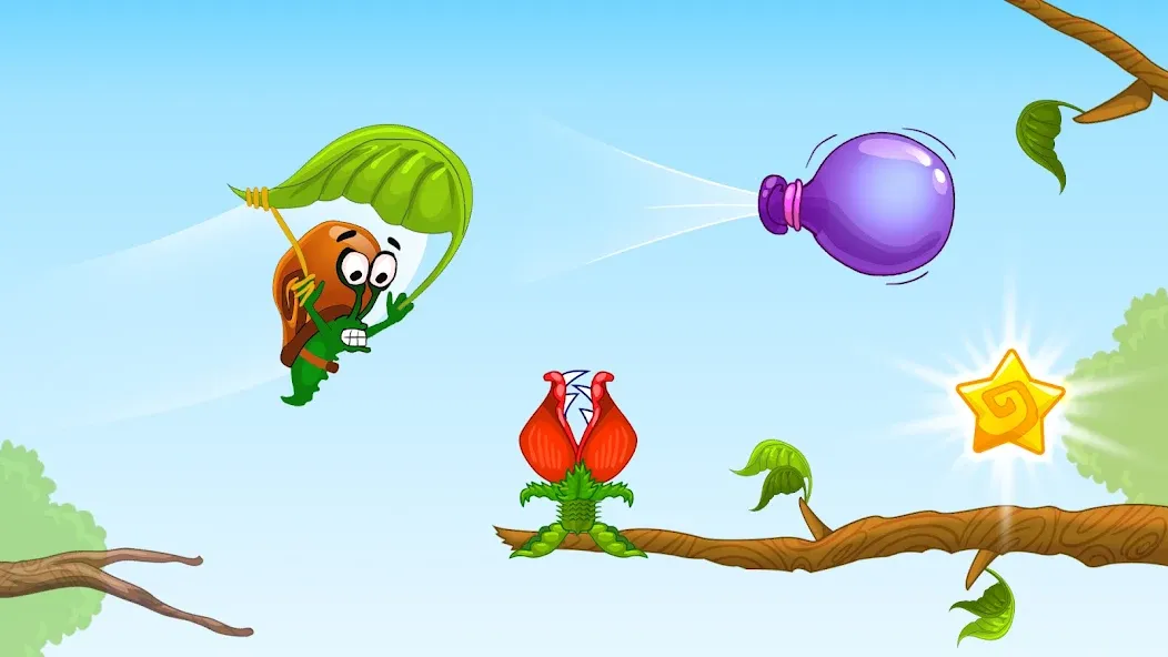Snail Bob 1: Adventure Puzzle МОД/Взлом [Меню, Бесконечные монеты и Открытые уровни] Screenshot 2