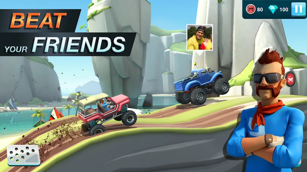 MMX Hill Dash 2 – Offroad Truc (ММХ Хилл Даш 2) МОД/Взлом [Бесконечные деньги, Монеты и Мега MOD] Screenshot 4