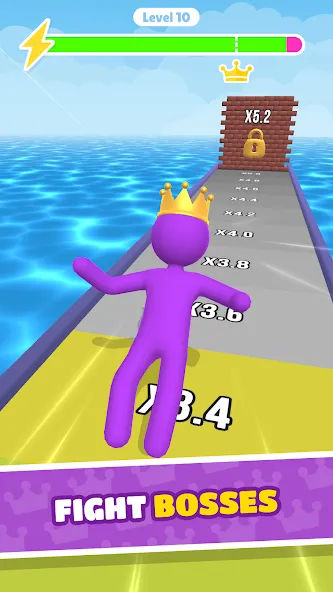 Giant Rush! - Fighting Games МОД/Взлом [Все открыто, Дополнительные деньги и Меню MOD] Screenshot 4