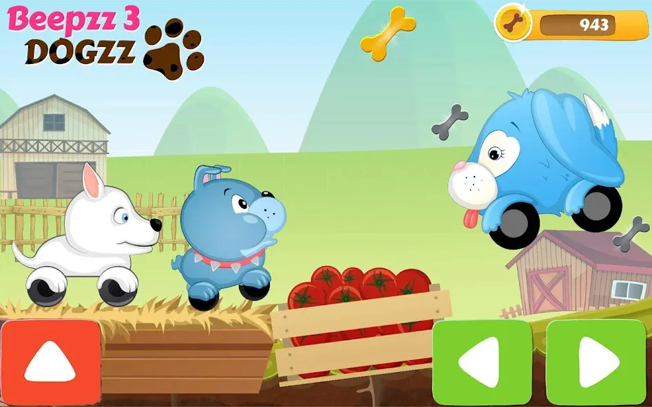 Racing games for kids - Dogs МОД/Взлом [Много денег, Монет и Все открыто] Screenshot 2