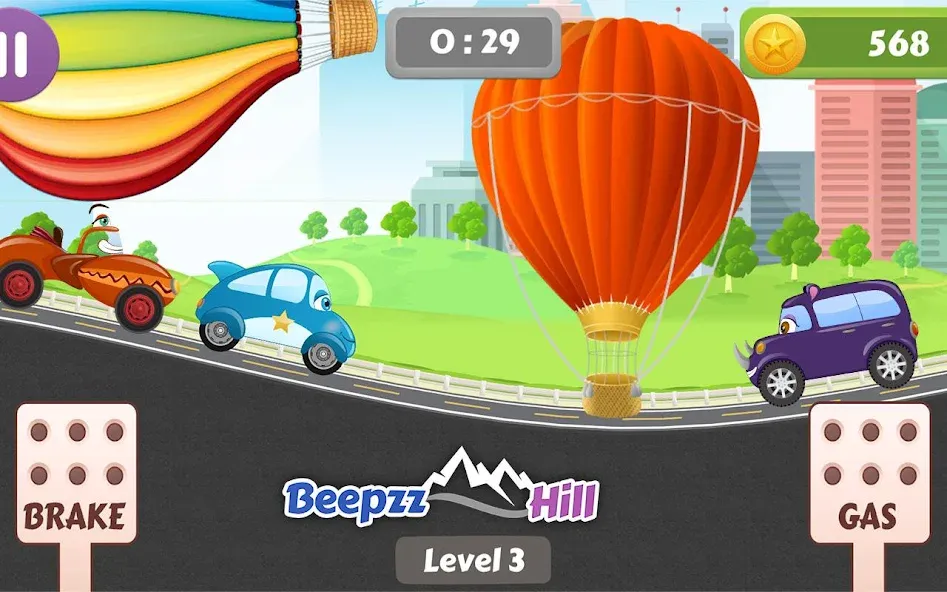 Car Racing game for toddlers МОД/Взлом [Много денег, Монет и Все открыто] Screenshot 2