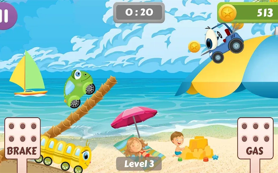 Car Racing game for toddlers МОД/Взлом [Много денег, Монет и Все открыто] Screenshot 4