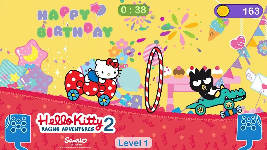 Hello Kitty games - car game МОД/Взлом [Деньги, Монеты и Меню MOD] Screenshot 1