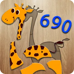 Скачать 690 Puzzles for preschool kids Взлом (Все уровни разблокированы) на андроид