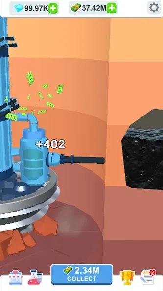 Idle Dig Factory МОД/Взлом [Бесконечные деньги, Монеты и Мега MOD] Screenshot 2
