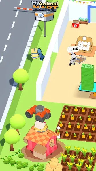 Animal Mart: Tycoon Games (Мой Зверинец Март) МОД/Взлом [Много монет, Открытые уровни и Мега MOD] Screenshot 1