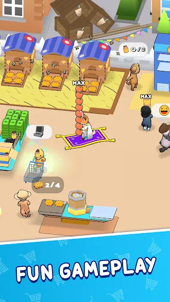 Animal Mart: Tycoon Games (Мой Зверинец Март) МОД/Взлом [Много монет, Открытые уровни и Мега MOD] Screenshot 5