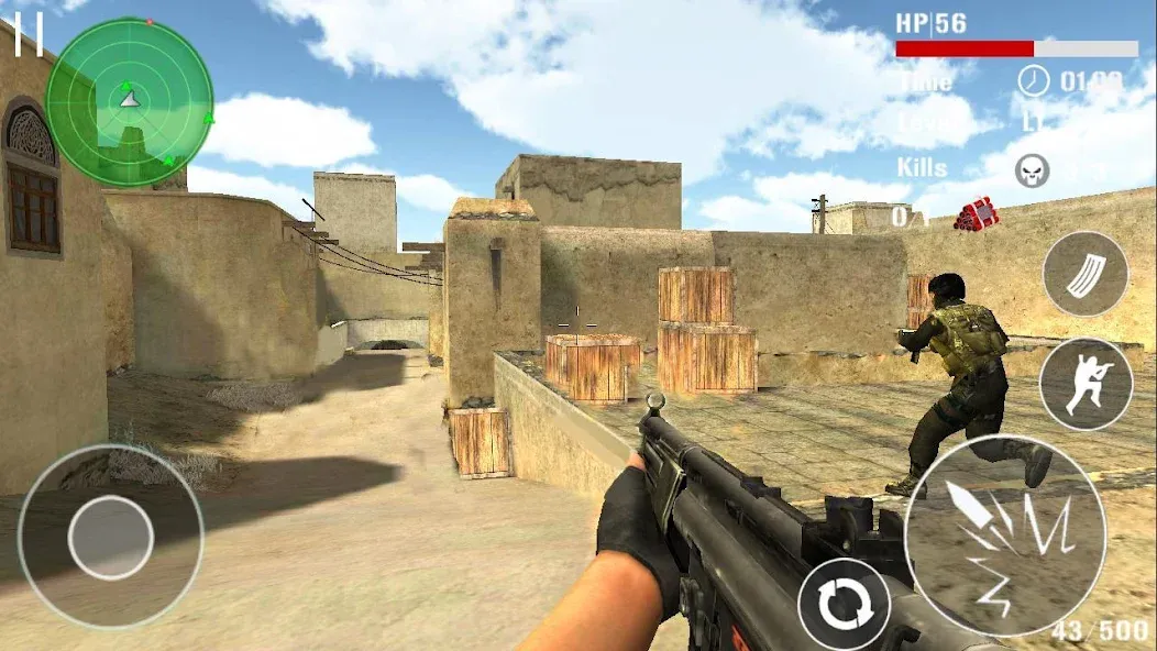 Gun Strike Shoot 3D МОД/Взлом [Деньги, Монеты и Меню MOD] Screenshot 3