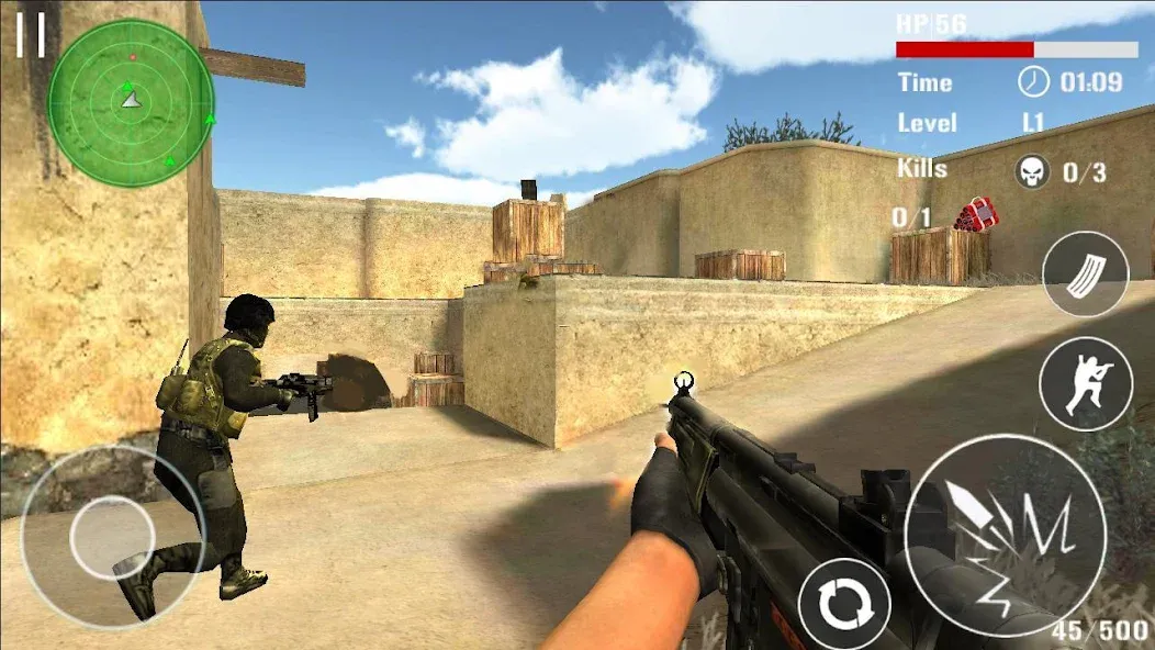 Gun Strike Shoot 3D МОД/Взлом [Деньги, Монеты и Меню MOD] Screenshot 4