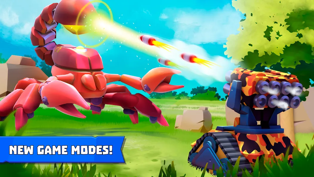 Tanks a Lot - 3v3 Battle Arena МОД/Взлом [Много денег, Монет и Все открыто] Screenshot 1