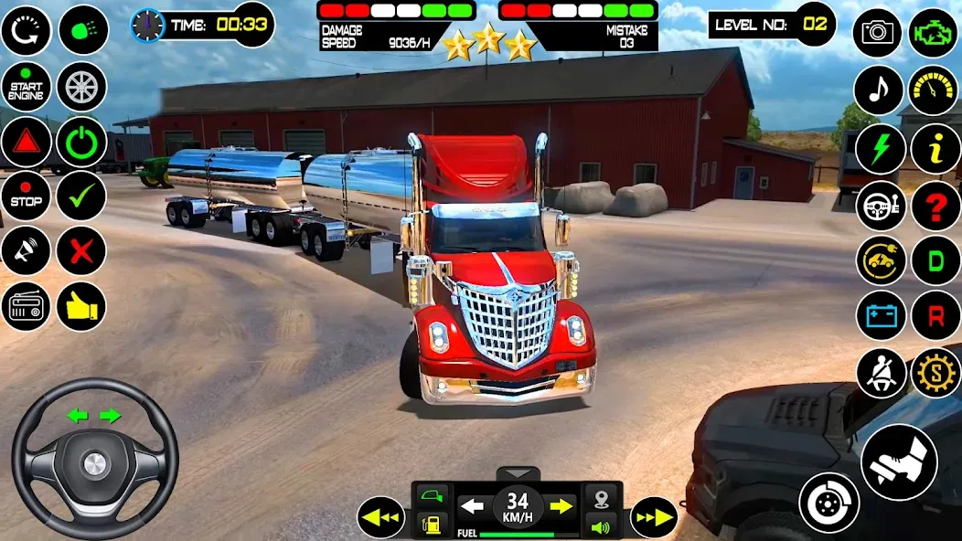US Truck Driving Cargo Game 3D (Американский грузовик водителя) МОД/Взлом [Деньги, Монеты и Меню MOD] Screenshot 2