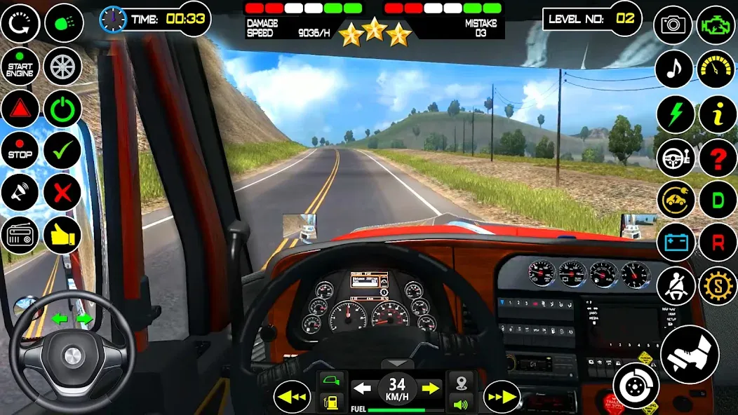 US Truck Driving Cargo Game 3D (Американский грузовик водителя) МОД/Взлом [Деньги, Монеты и Меню MOD] Screenshot 4