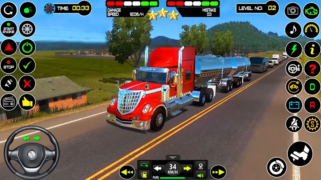 US Truck Driving Cargo Game 3D (Американский грузовик водителя) МОД/Взлом [Деньги, Монеты и Меню MOD] Screenshot 5