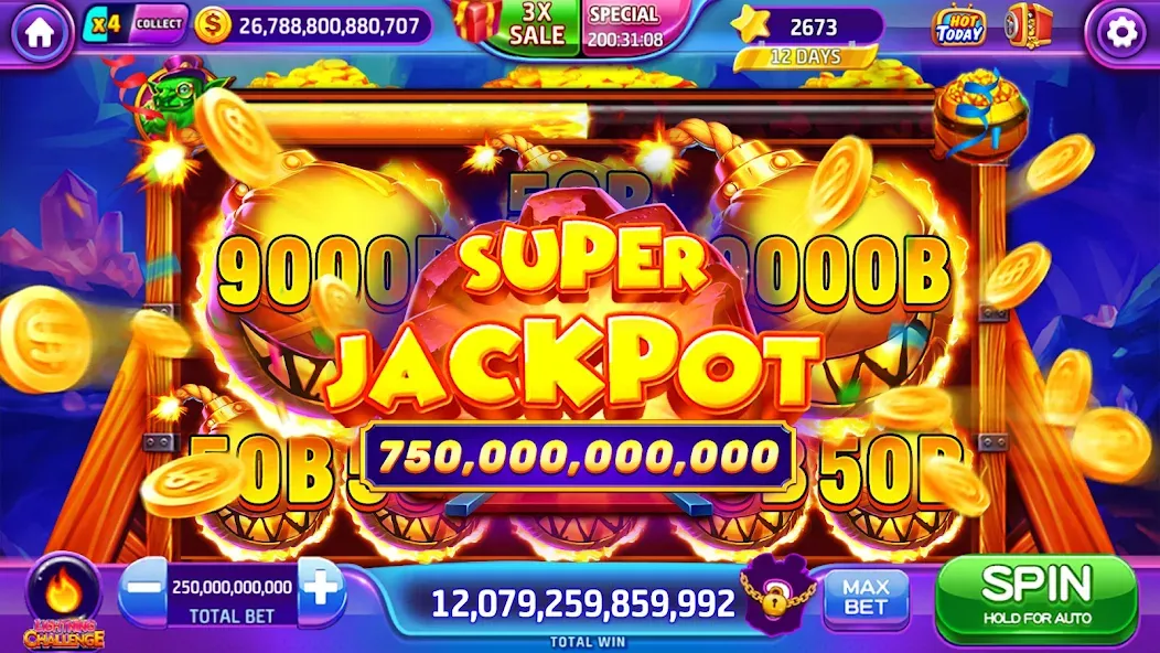 Lava Slots - Casino Games (Лава Слотс) МОД/Взлом [Все открыто, Дополнительные деньги и Меню MOD] Screenshot 4
