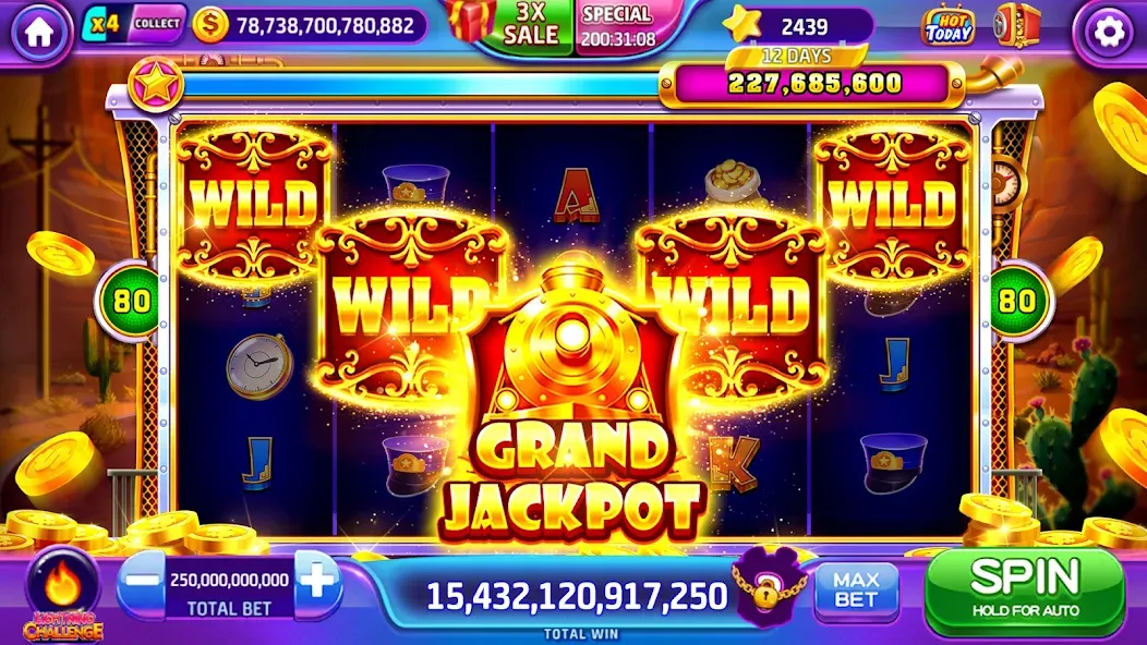 Lava Slots - Casino Games (Лава Слотс) МОД/Взлом [Все открыто, Дополнительные деньги и Меню MOD] Screenshot 5