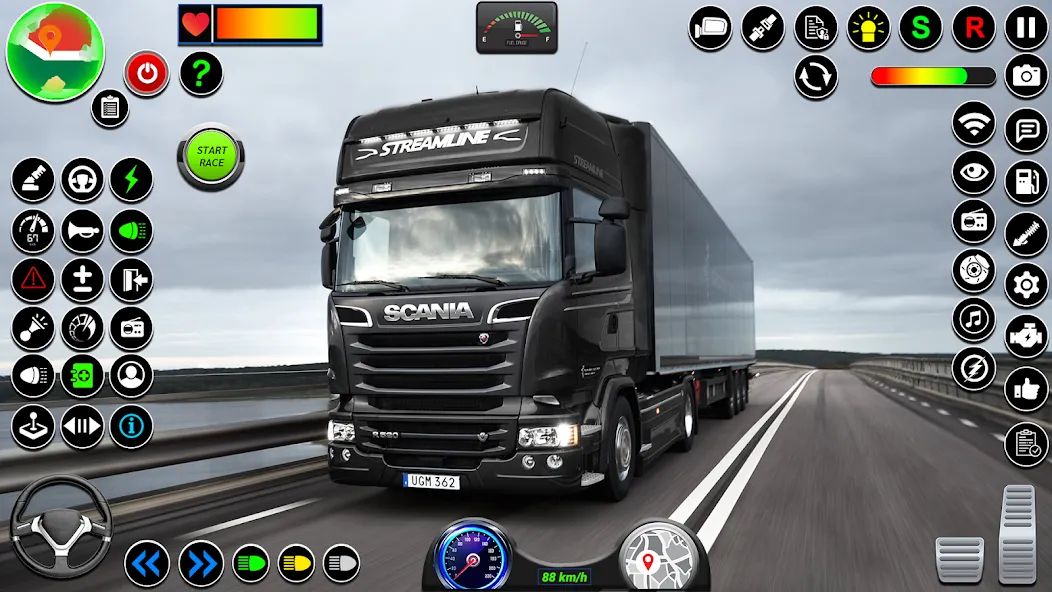 Indian Truck Heavy Cargo Duty МОД/Взлом [Много монет, Открытые уровни и Мега MOD] Screenshot 1