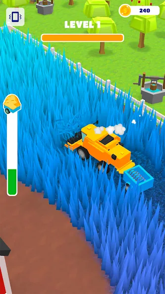 Mow it: Harvest & Mowing games (оу ит) МОД/Взлом [Меню, Бесконечные монеты и Открытые уровни] Screenshot 5