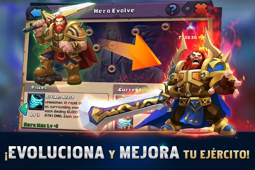 Clash of Lords 2: Español (Клэш оф Лордс 2) МОД/Взлом [Меню, Бесконечные монеты и Открытые уровни] Screenshot 3