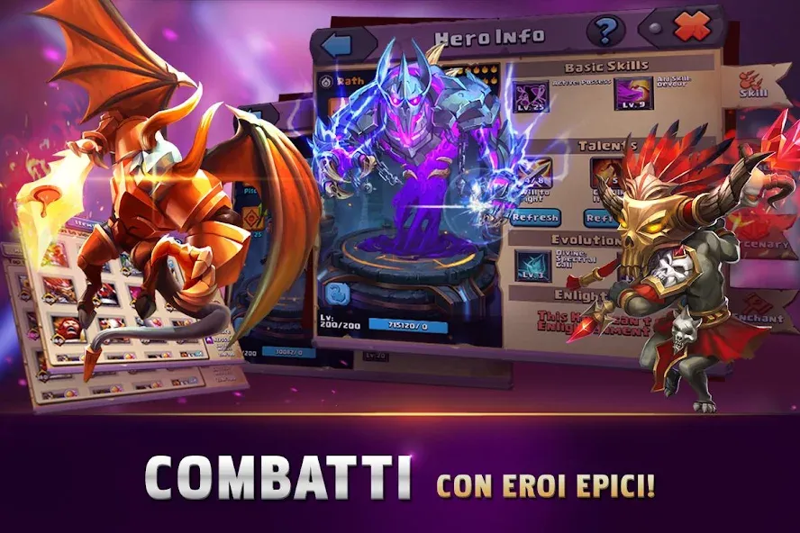 Clash of Lords 2: Italiano (Клэш оф Лордс 2) МОД/Взлом [Деньги, Монеты и Меню MOD] Screenshot 2