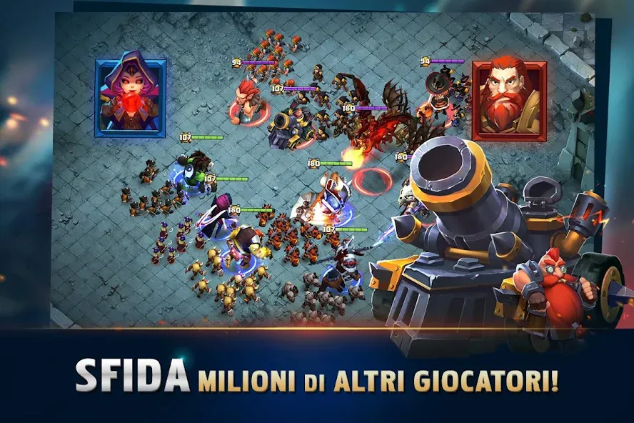 Clash of Lords 2: Italiano (Клэш оф Лордс 2) МОД/Взлом [Деньги, Монеты и Меню MOD] Screenshot 4