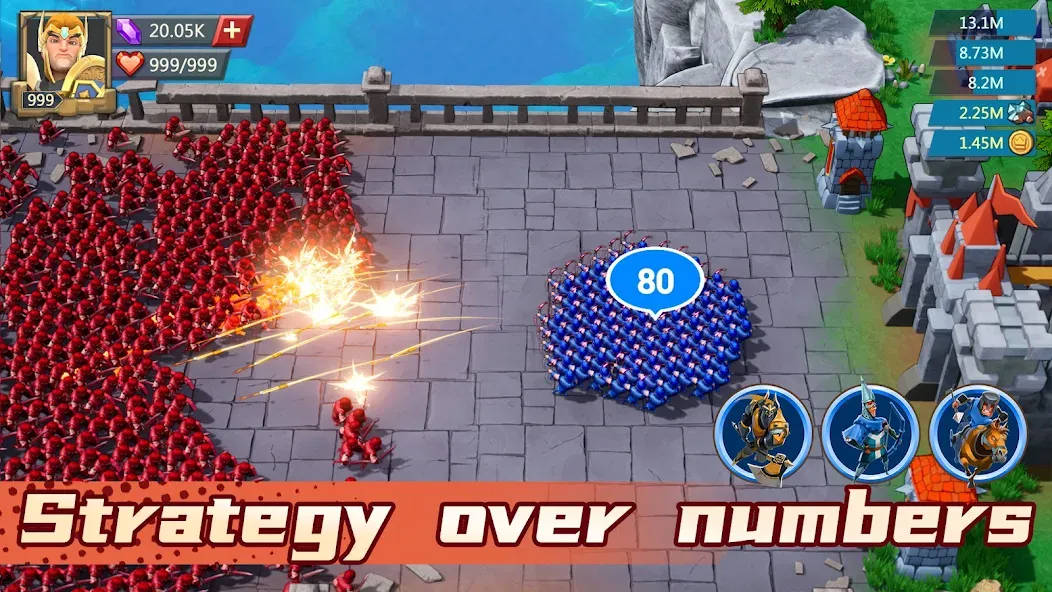 Lords Mobile: Kingdom Wars (Лордс Мобайл) МОД/Взлом [Деньги, Монеты и Меню MOD] Screenshot 2
