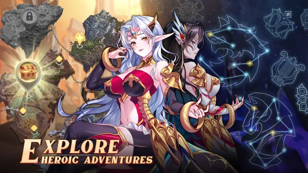 Mythic Heroes: Idle RPG (Мифические герои) МОД/Взлом [Все открыто, Дополнительные деньги и Меню MOD] Screenshot 5