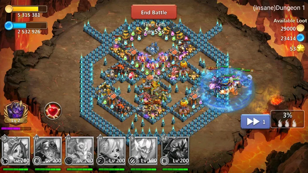 Castle Clash: World Ruler (Кастл Клаш) МОД/Взлом [Бесконечные деньги, Монеты и Мега MOD] Screenshot 2