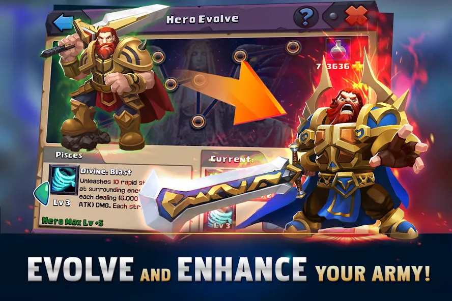 Clash of Lords 2: Guild Castle (Клэш оф Лордс 2) МОД/Взлом [Деньги, Монеты и Меню MOD] Screenshot 3