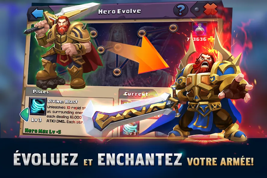 Clash of Lords 2: Clash Divin (Клэш оф Лордс 2) МОД/Взлом [Деньги, Монеты и Меню MOD] Screenshot 3