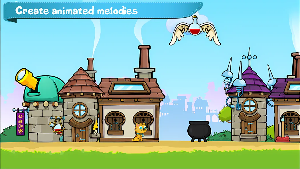 Cat Piano Meow - Sounds & Game МОД/Взлом [Деньги, Монеты и Меню MOD] Screenshot 3