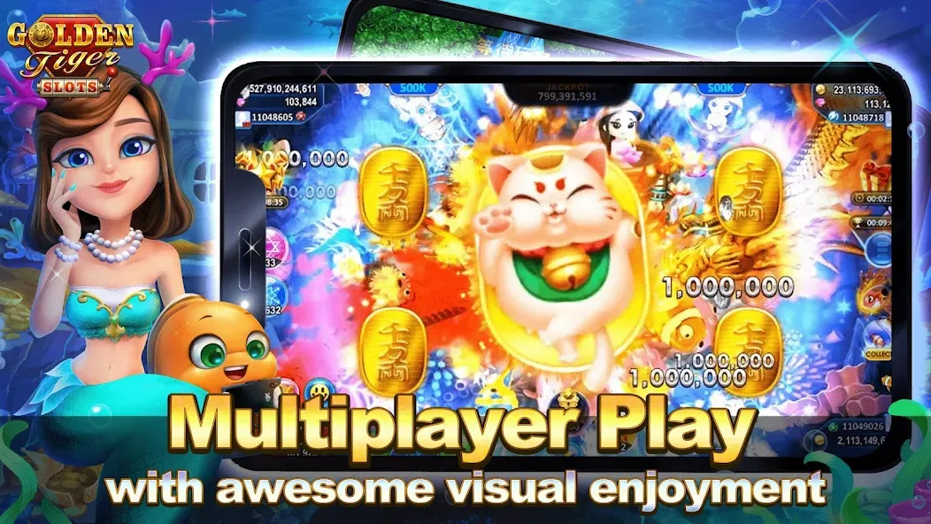 Diamond Slot - Slot Game (Голден Тигер Слотс) МОД/Взлом [Много монет, Открытые уровни и Мега MOD] Screenshot 3