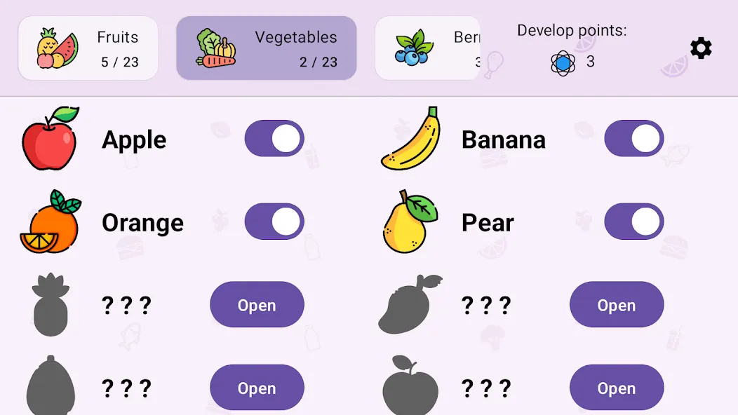 Foody: Edible & Inedible (Фуди) МОД/Взлом [Меню, Бесконечные монеты и Открытые уровни] Screenshot 4