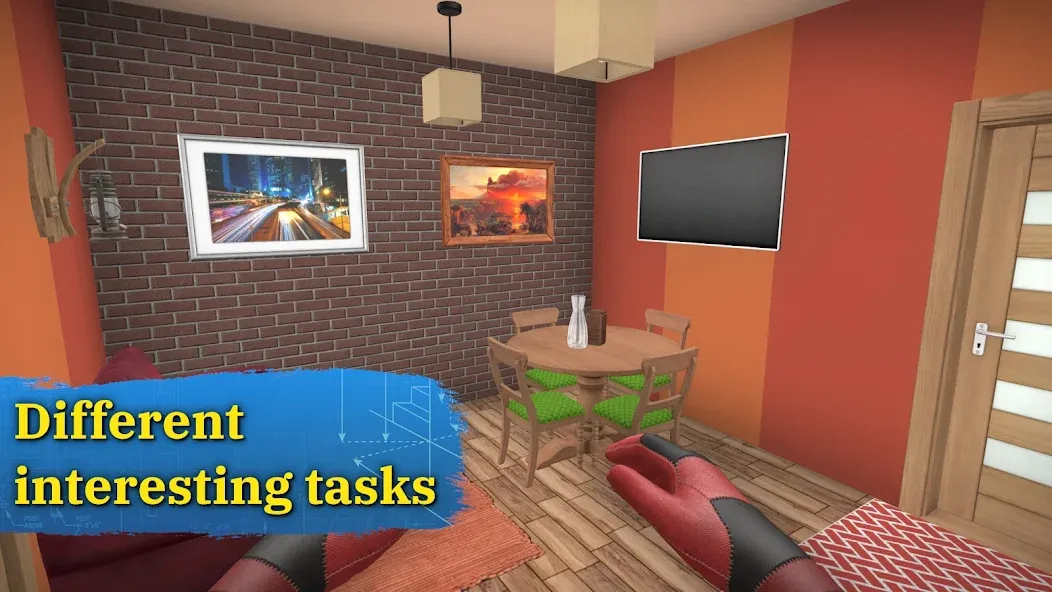 House Flipper: Home Design (Хаус Флиппер) МОД/Взлом [Меню, Бесконечные монеты и Открытые уровни] Screenshot 3