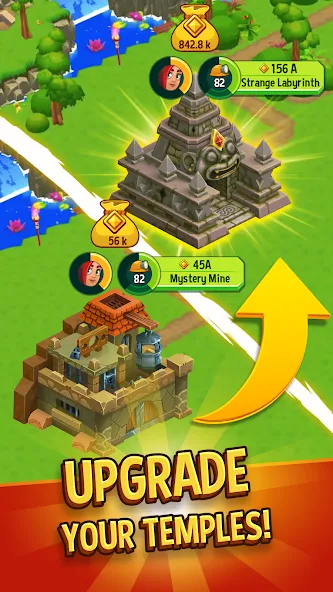 Temple Run: Idle Explorers (Темпл Ран) МОД/Взлом [Все открыто, Дополнительные деньги и Меню MOD] Screenshot 5
